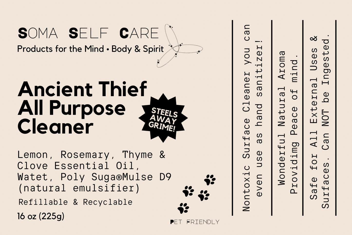 Ancient Thief - Sanitizer & Deodorant Spray - 4oz