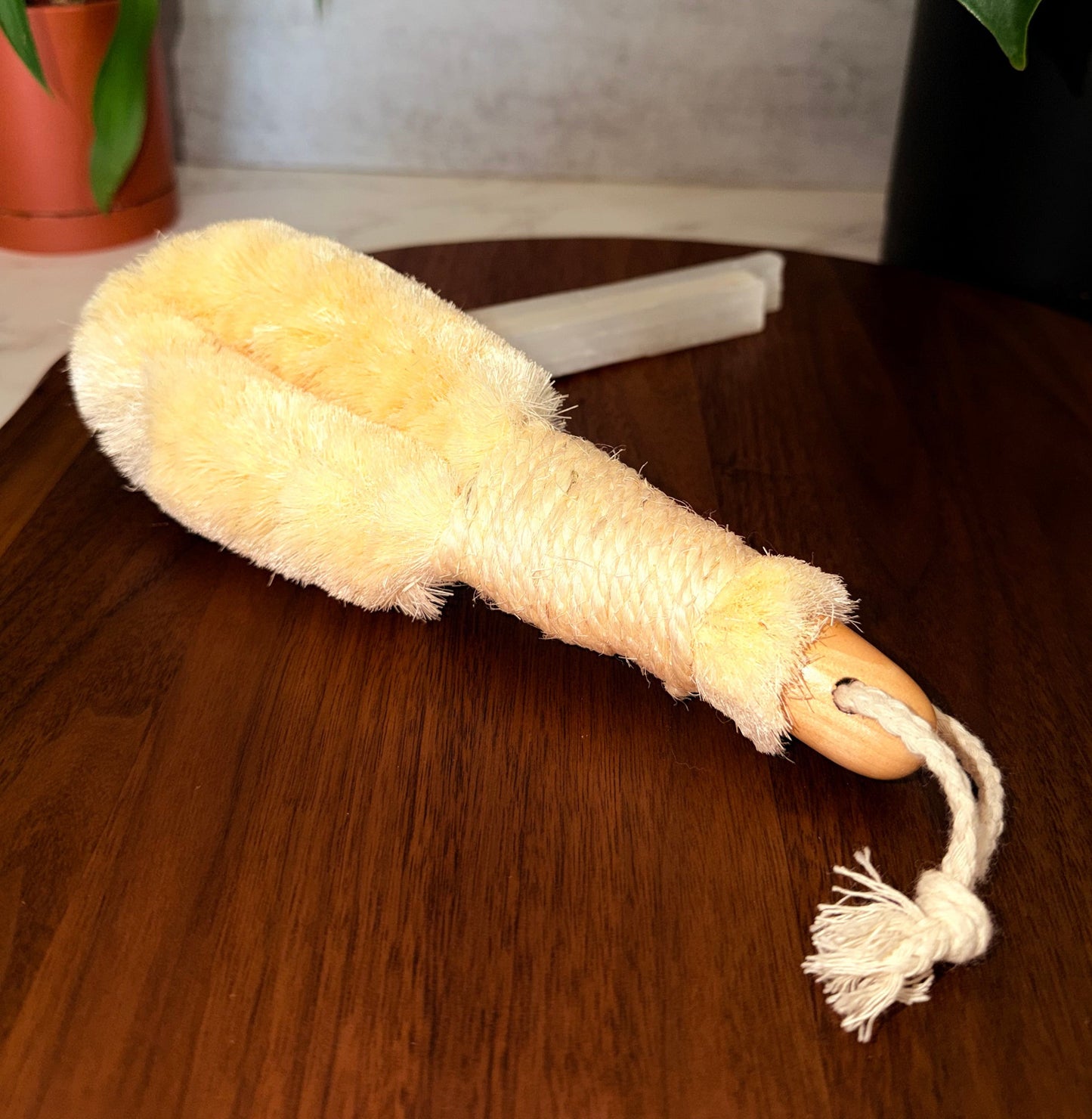 Lymphatic Drainage Body Contouring Natural Loofa Bamboo Body & Facial Brush