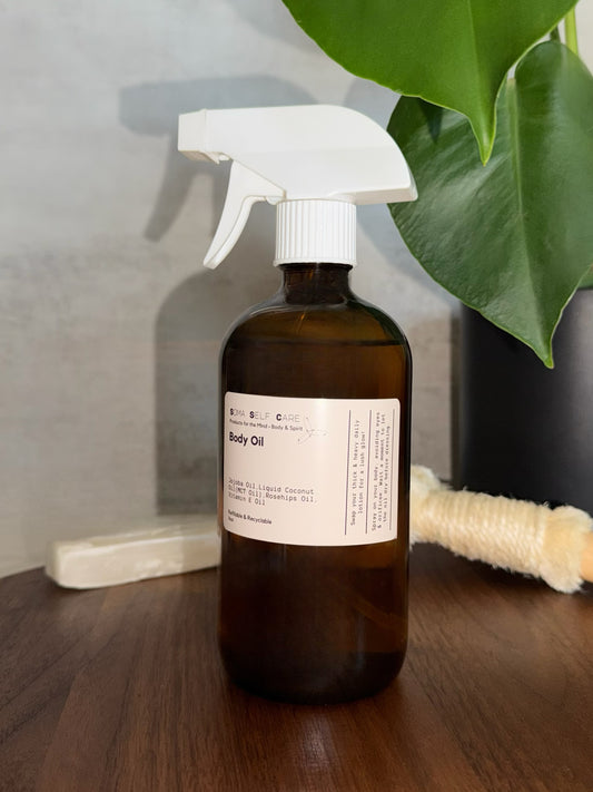 Coconut & Rosehips Natural Body Oil - 16oz