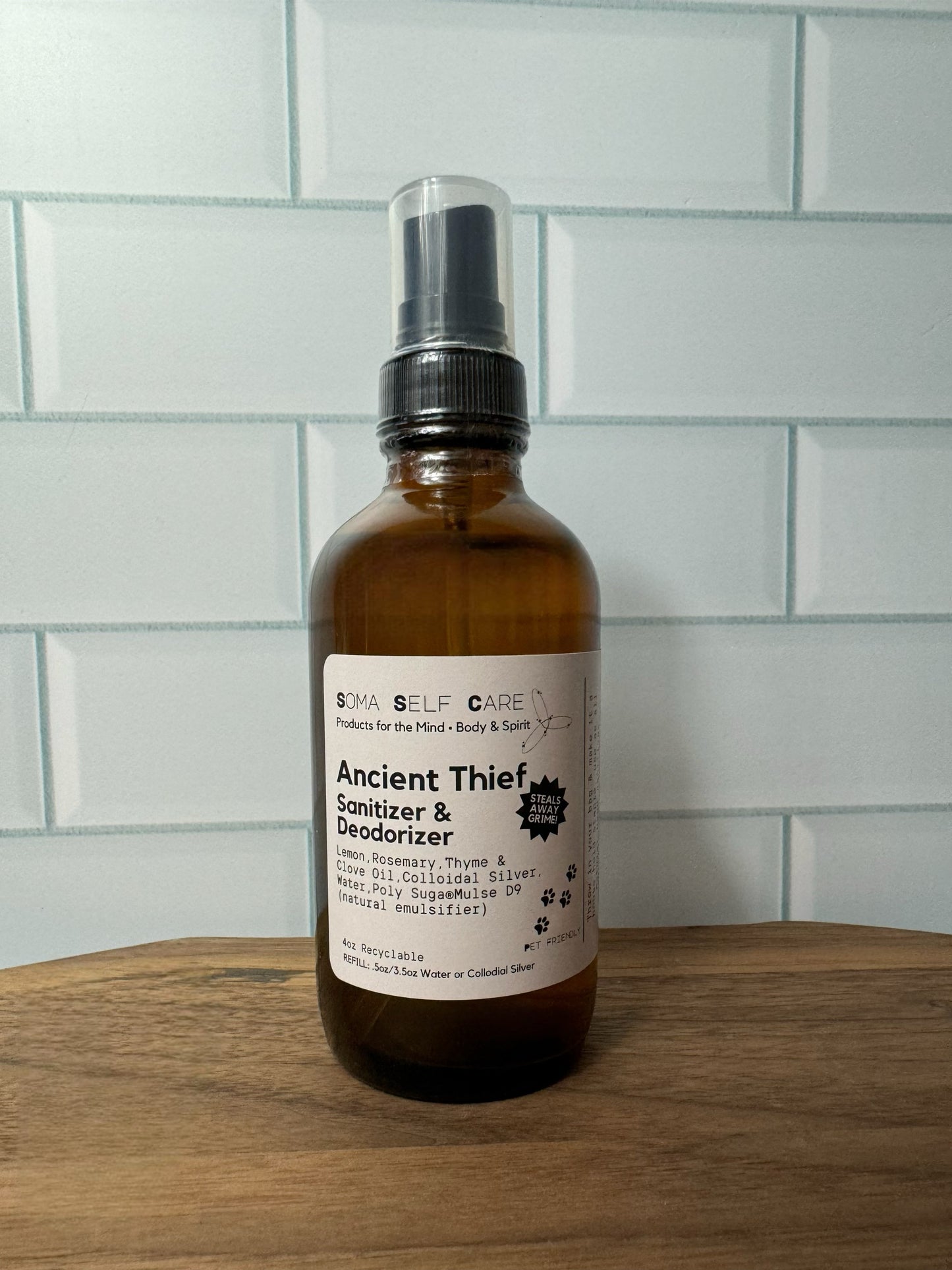 Ancient Thief - Sanitizer & Deodorant Spray - 4oz