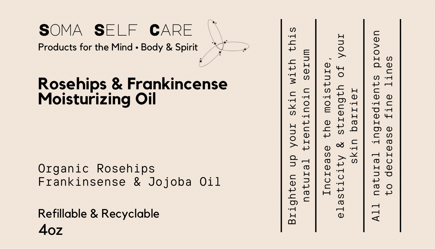 Rosehips & Frankincense Moisturizing Oil - 4oz