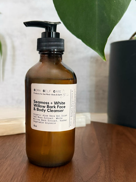Seamoss, Sage + White Willow Bark Facial & Body Cleanser - 8oz