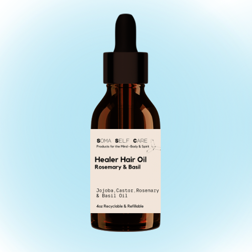 Healer Hair, Skin & Nails Rosemary & Basil Oil - 4oz